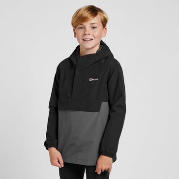 Black Berghaus Kids' Over The Head Smock Waterproof Jacket