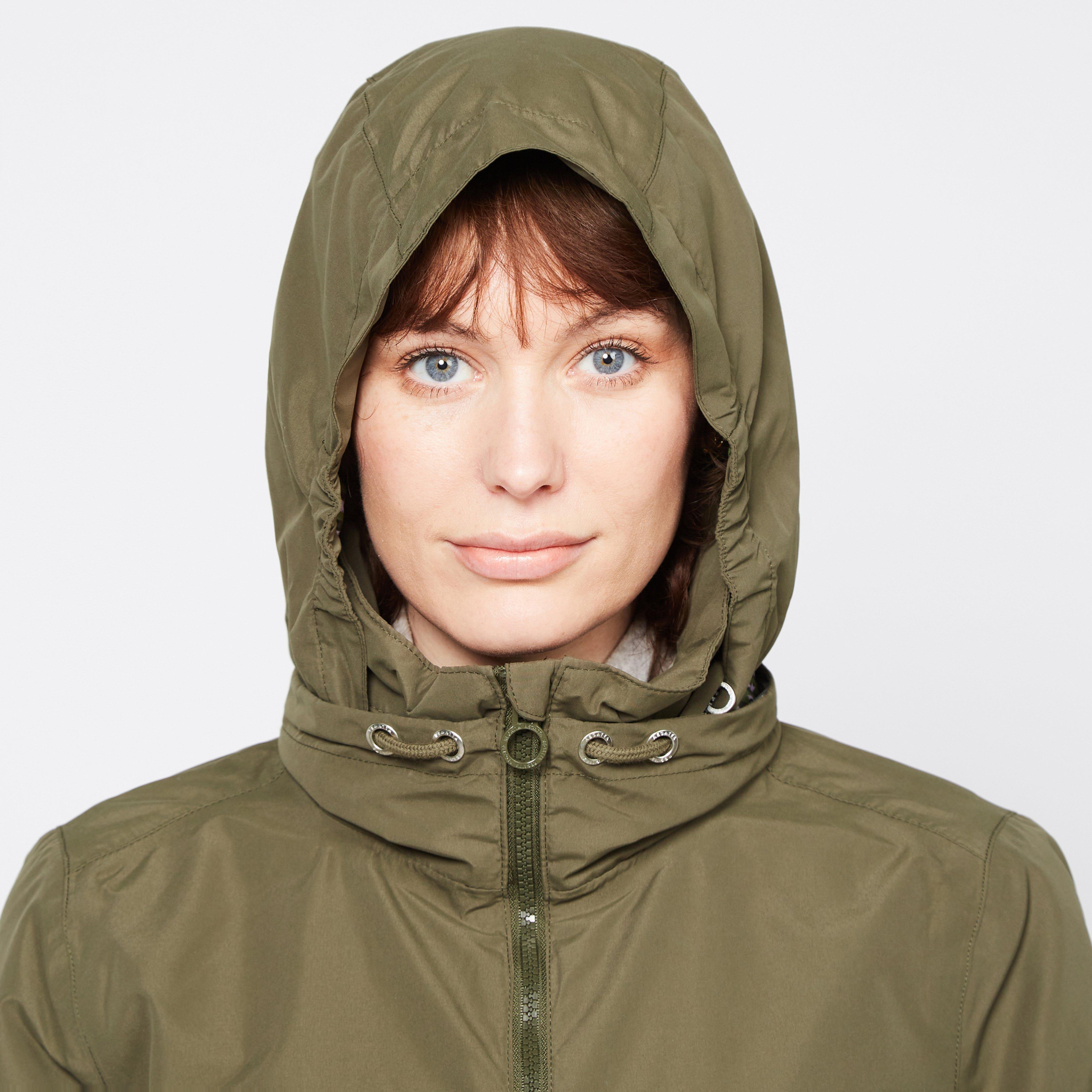 ladies khaki waterproof jacket