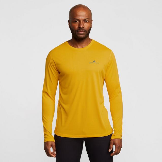 Yellow long sleeve running 2024 top