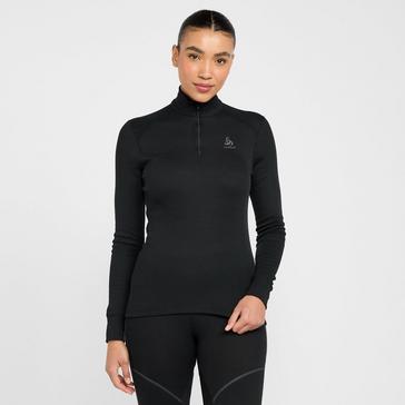 Black Odlo Women’s Active Warm Long Sleeve Baselayer
