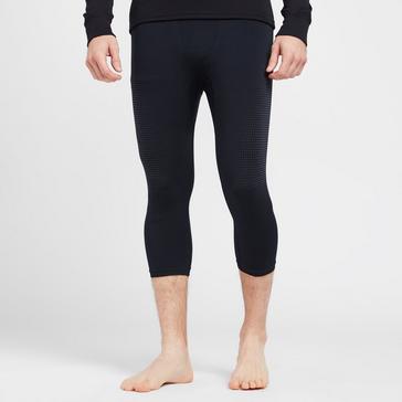 Black Odlo Men’s Warm 3/4 Bottoms