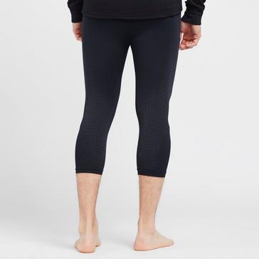 Black Odlo Men’s Warm 3/4 Bottoms