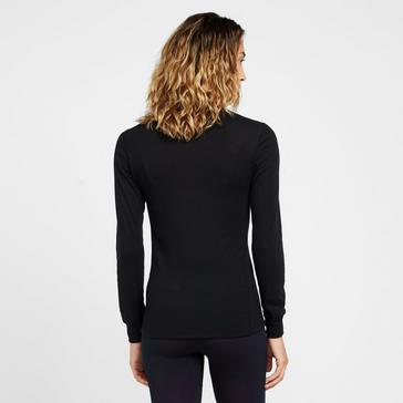 Black Odlo Women's Active X-Warm Crew Baselayer
