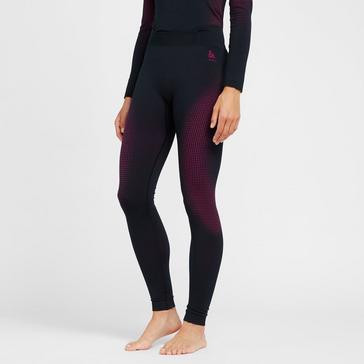 Dark Pink Odlo Women's Performance Warm Eco Leggings