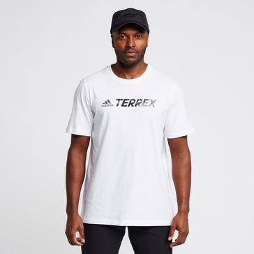 WHITE adidas Terrex Men’s Classic Logo T-Shirt