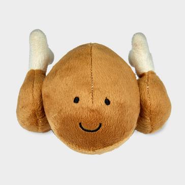 Brown Petface Foodie Faces Roast Chicken Dog Toy