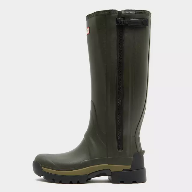 Hunter Men s Balmoral Field Full Rubber Zip Wellington Boots Ultimate Outdoors