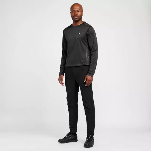 ASOS 4505 Running Club woven track pant with graphic in black