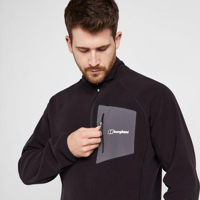 Berghaus half zip outlet fleece black