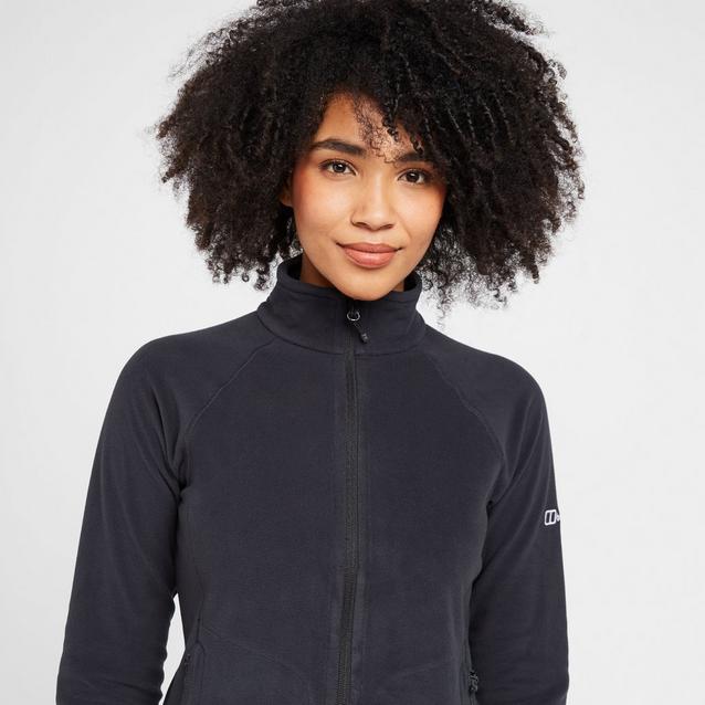 Womens full best sale zip black fleece