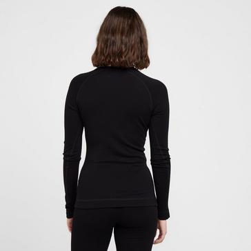 Black Smartwool Women’s Classic Crew Long Sleeve Baselayer Top