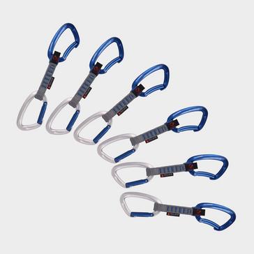 Blue Mammut Crag Keylock 10cm Quickdraws 6-Pack