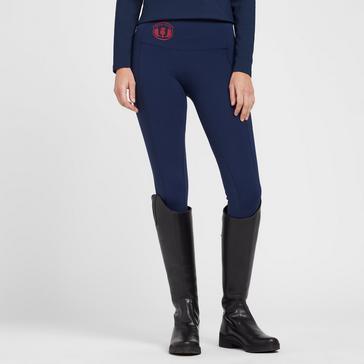 Navy Royal Scot Women's Knee Patch Riding Tights