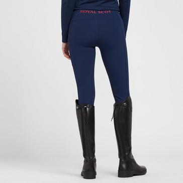 Navy Royal Scot Women's Knee Patch Riding Tights