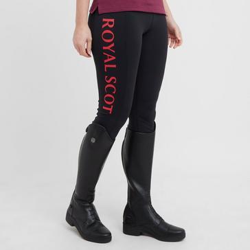 Black Royal Scot Women's Full Seat Riding Tights