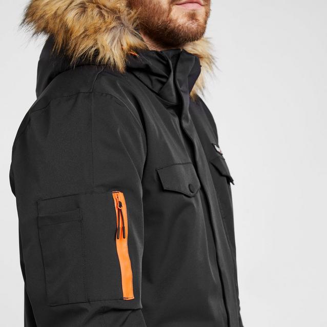 Warm-lined Parka - Black - Men