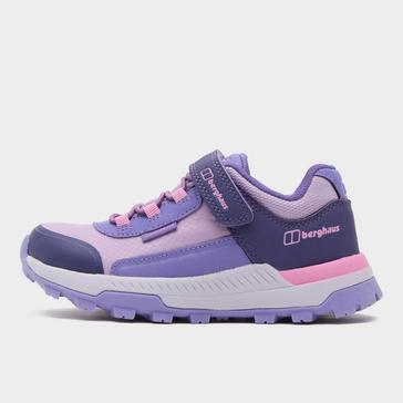 Purple Berghaus Kids’ Galactic Low Waterproof Walking Shoe