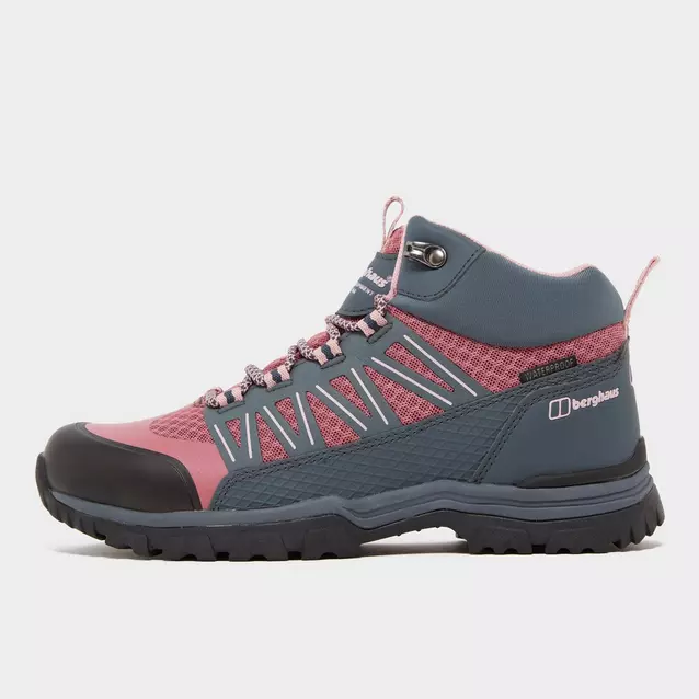 Pink walking boots deals