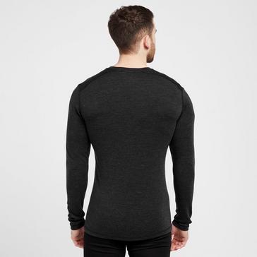 Black Smartwool Men's Classic All-Season Merino Base Layer Top