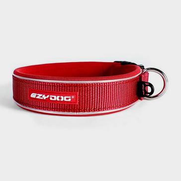 Red Ezy-Dog Classic Neo Dog Collar Red