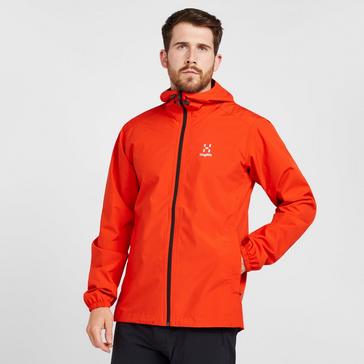 Orange Haglofs Men’s Buteo Waterproof Jacket
