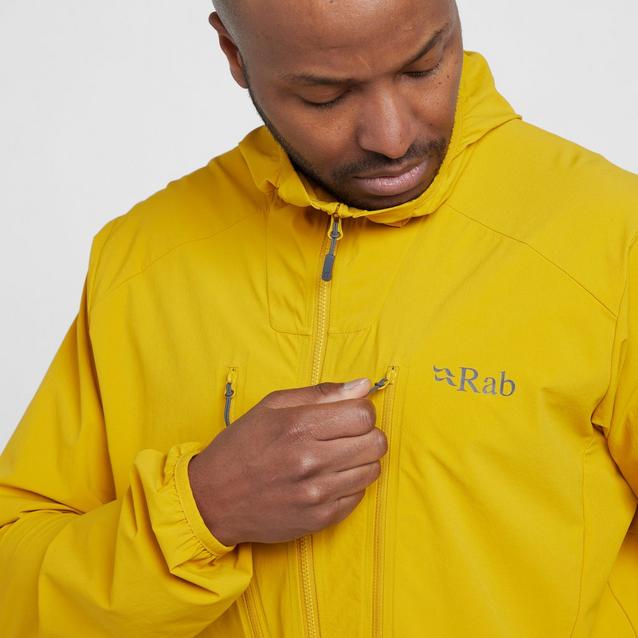 Yellow cheap rab jacket