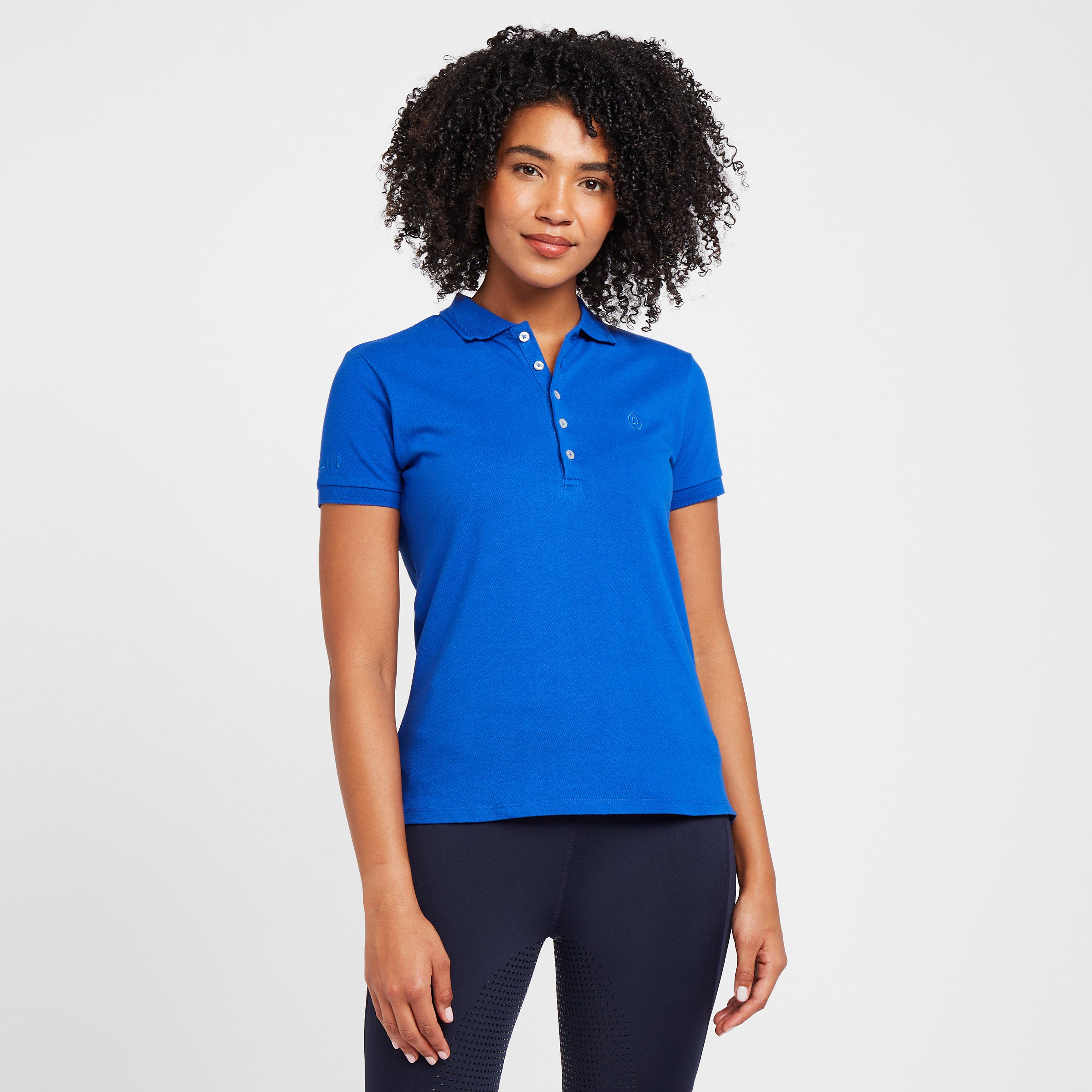 Image of Dublin Womens Lily Cap Sleeve Polo Blue, Y