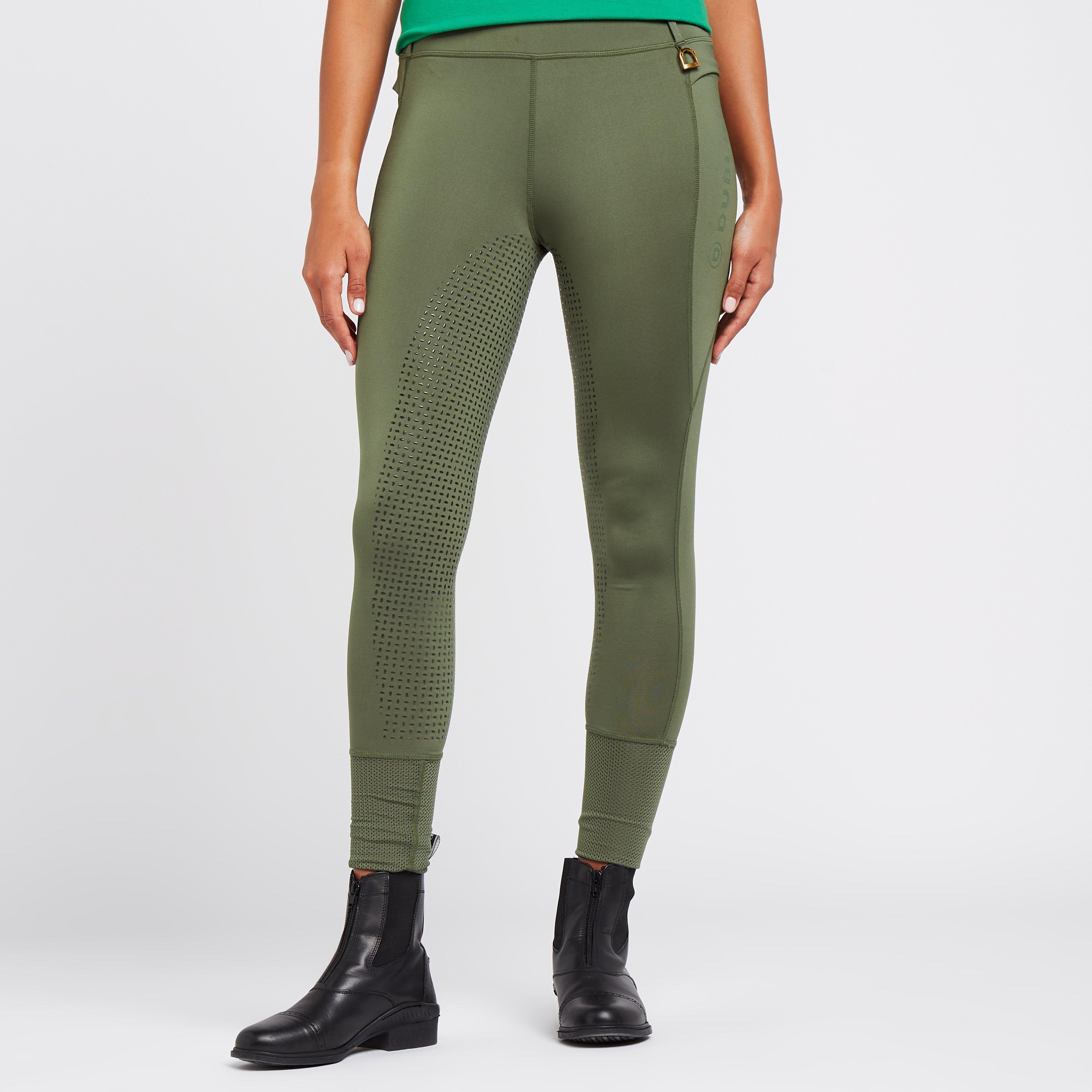 Image of Dublin Womens Cool It Everyday Riding Tights Green, RID
