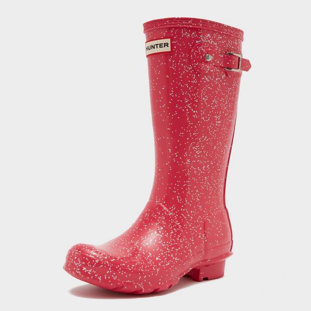 Pink glitter hunter outlet wellies