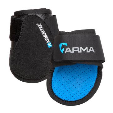 Black/Blue Arma Carbon Flex Fetlock Boots