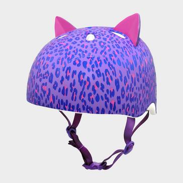 Purple Krash Leopard Kitty Youth Helmet