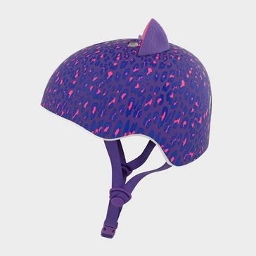 Purple Krash Leopard Kitty Youth Helmet