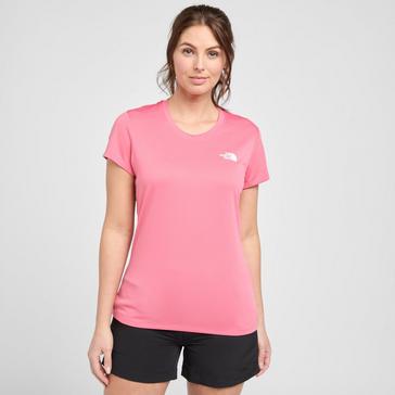 Pink The North Face Women’s Reaxion Amp Crew T-Shirt
