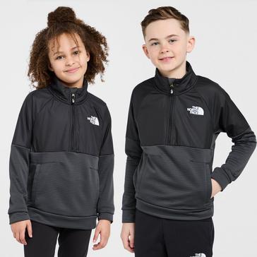 Black The North Face Kids' Mountain Athletic ¼ Zip Fleece