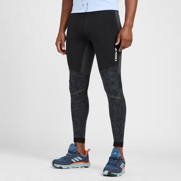 Black adidas Terrex Men’s Agravic Trail Running Leggings