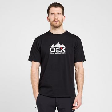 Black OEX Men's Explore Large Graphic Tee