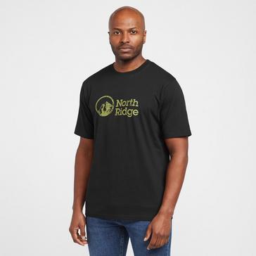 Black North Ridge Men’s Terrain Logo Tee