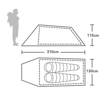 Green OEX Hyena II Tunnel Tent