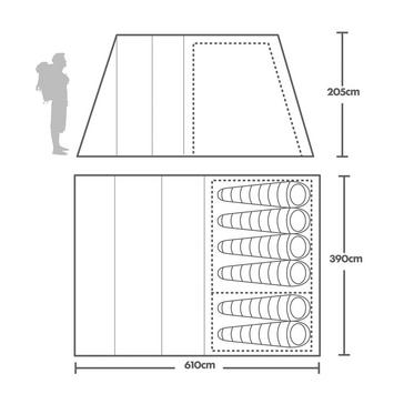 Grey HI-GEAR Vanguard Nightfall 6 Tent