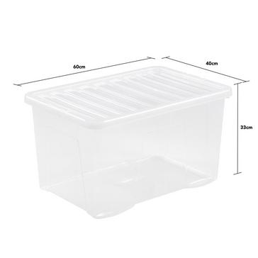 Clear WHAM 60L Crystal Box and Lid