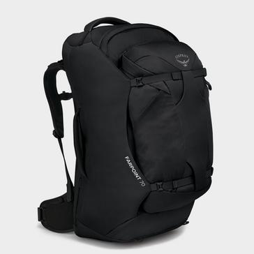 Black Osprey Farpoint 70 Litre Travel Backpack
