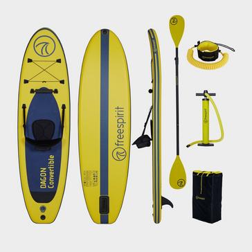 Yellow Freespirit Dagon 10ft Convertible Stand-up Paddle Board Set