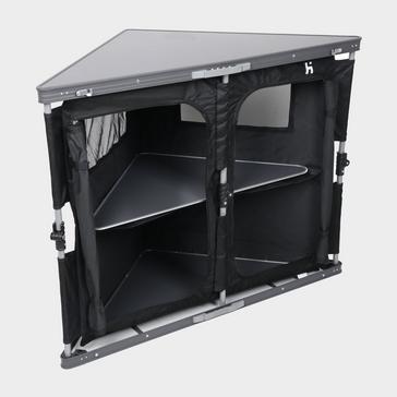Black HI-GEAR Folding Corner Cupboard