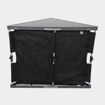 Black HI-GEAR Folding Corner Cupboard