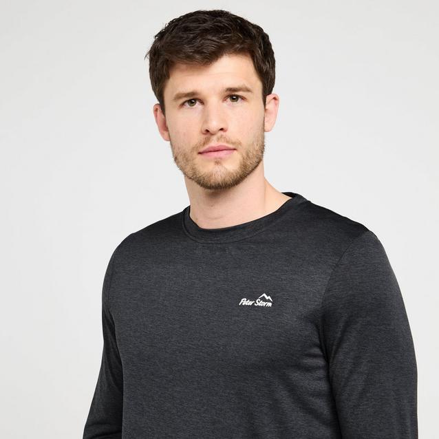 Long sleeve black shop t shirt mens