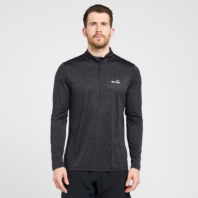 Black Peter Storm Men’s Long Sleeved Zipped Active T-Shirt image 1