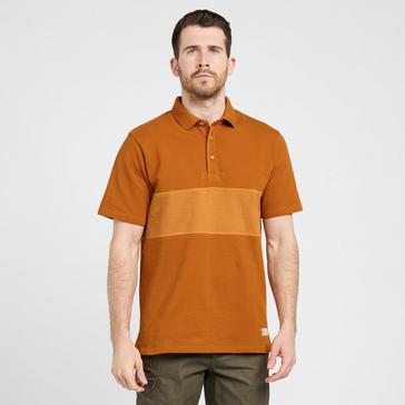 Orange One Earth Men’s Combe Panel Polo Shirt