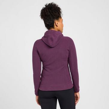 Purple Peter Storm Women's Full Zip Hooded Stretch Fleece