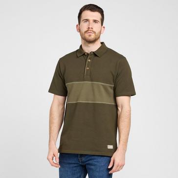 Green One Earth Men’s Combe Panel Polo Shirt