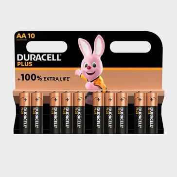 Black Duracell AA Plus Batteries (Pack of 10)